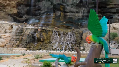 کلیپ زیبا و دیدنی از آبشار مصنوعی سیراف/فیلم