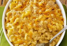 طرز تهیه پاستا با سس پنیر و سیر سوخاری