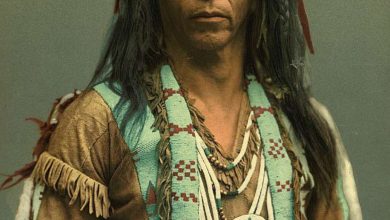 تصاویر/ عکس‌های رنگی بومیان ۱۰۰ سال پیش آمریکا